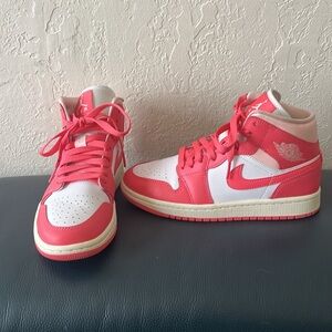 Bright Pink Jordan AJ1s